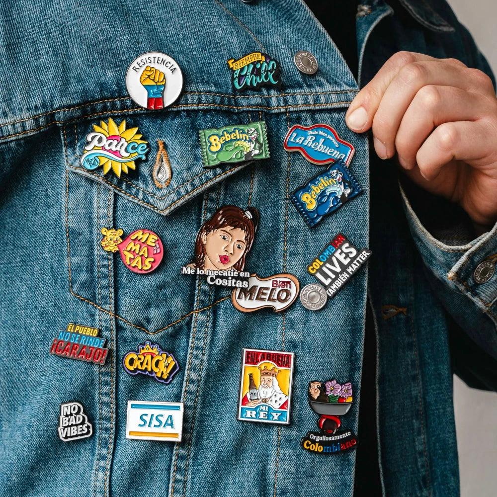 Denim con pines